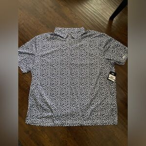 New nwt Lee mens blue white golf polo shirt blue 3xl